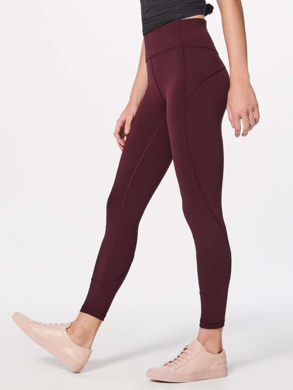 Lululemon‎ In Movement 7/8 Tight Everlux 25" Garnet Size 2 W5ANXS